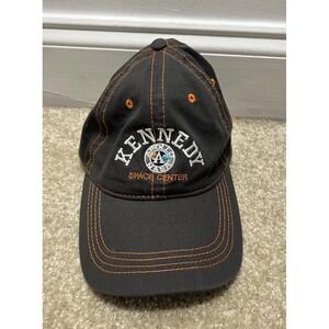 Kennedy Space Center Apollo NASA 100% Cotton Adjustable Gray Ball Cap OSFM - EUC
